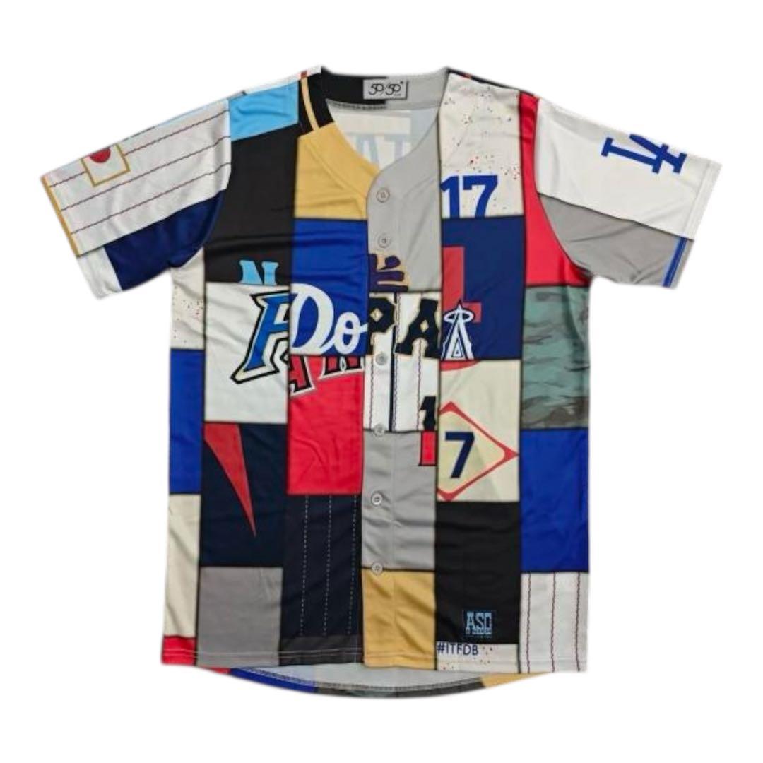 非売品 大谷翔平 サインプリント歴代ミックスユニフォーム　ドジャース　WBC