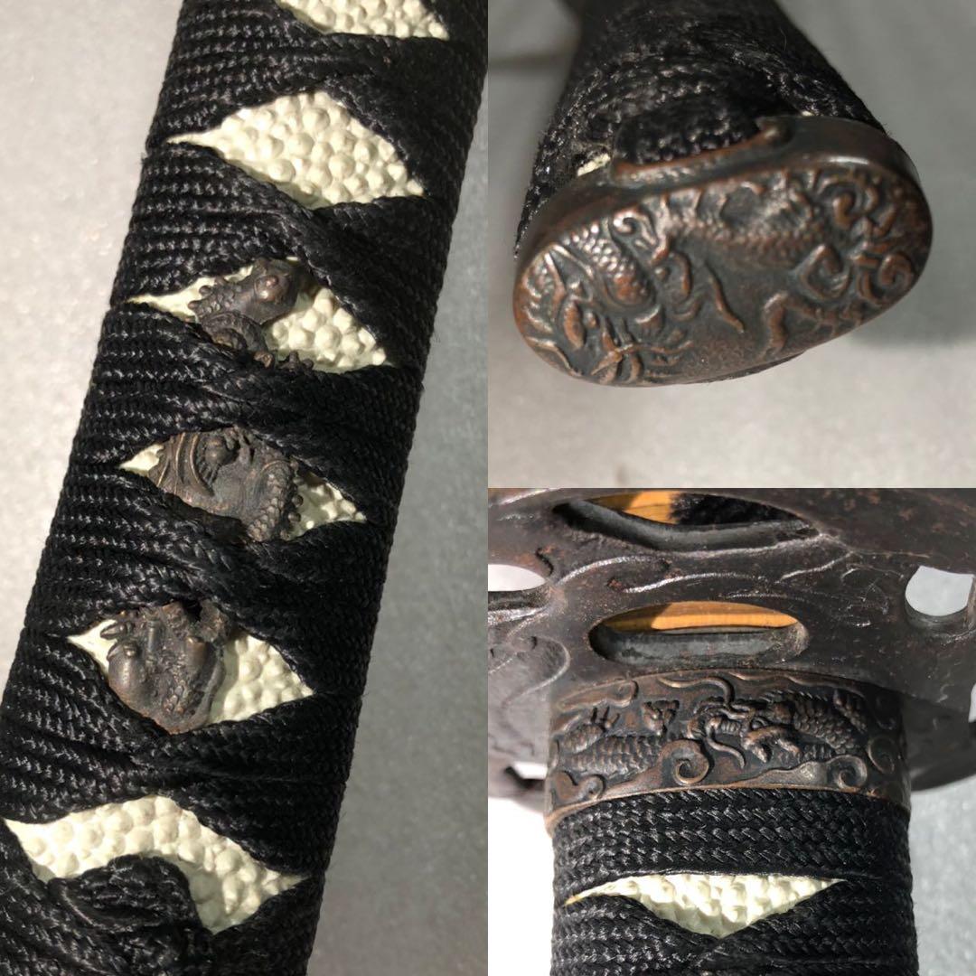 藤巻鞘 模造刀 打刀 脇差 2点セット 鞘付き長さ68/102cm 26A13