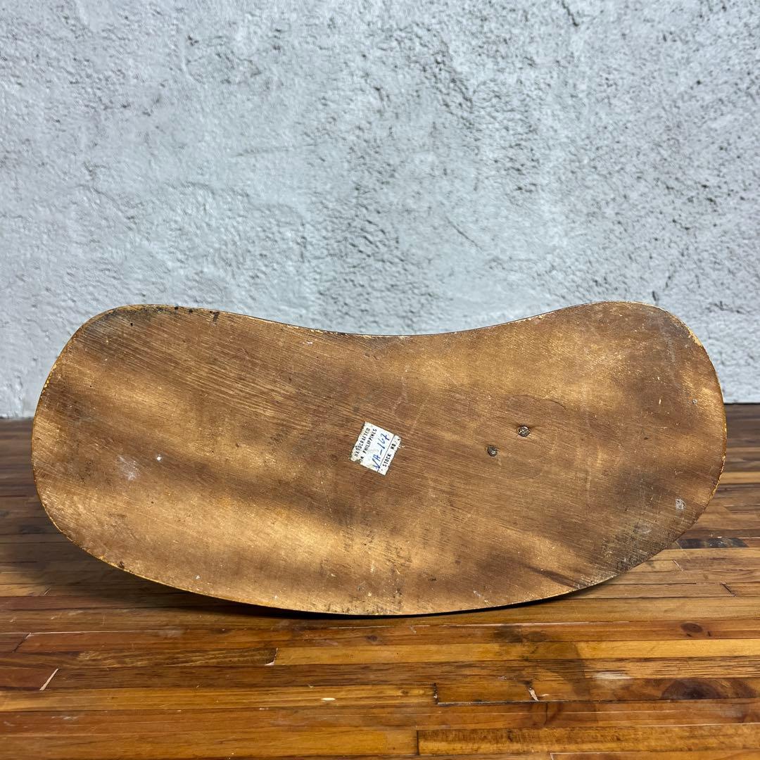 ヴィンテージ 木彫り 馬像 立ち馬 大型オブジェ インテリア 高さ45cm