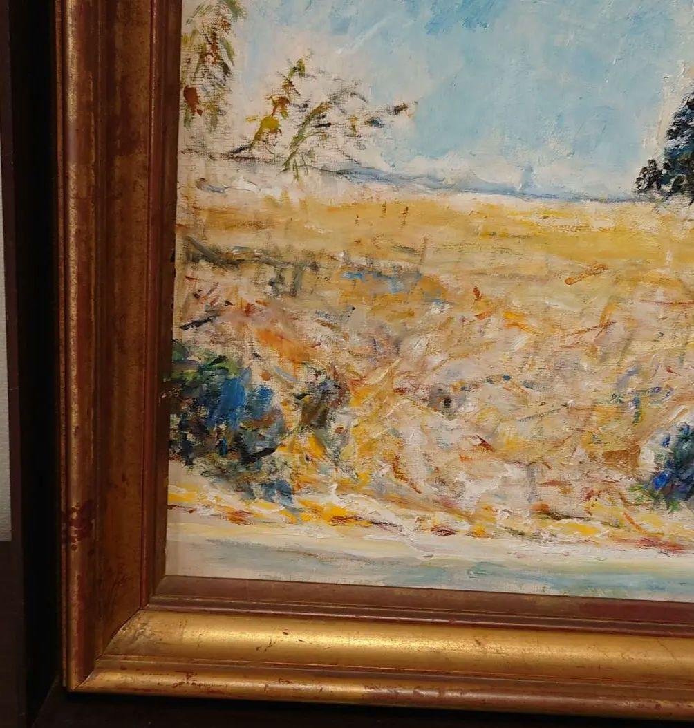 菅村武次郎作《丘陵秋景》