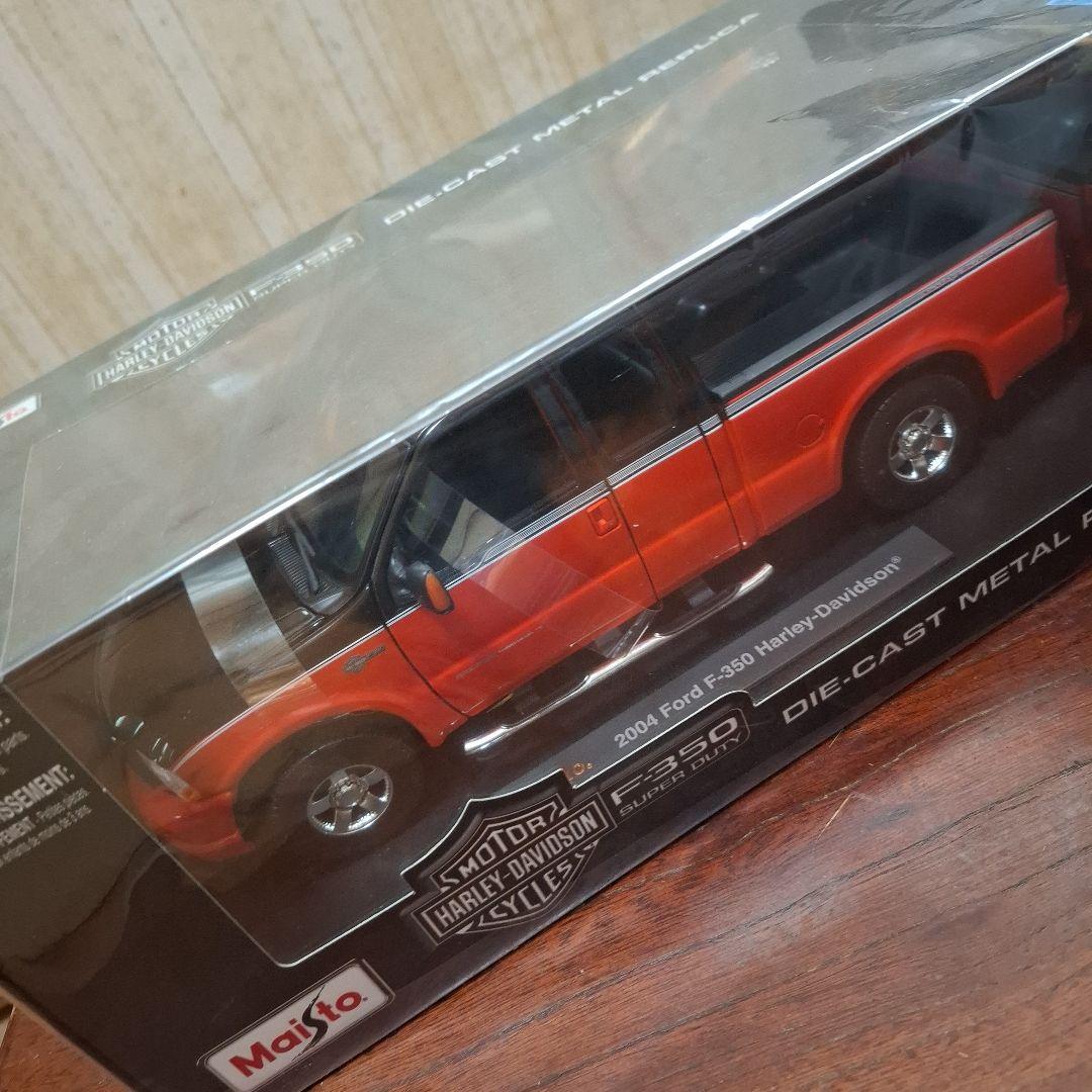 ミニカー Maisto 2004 Ford F-350 Harley-Davidson