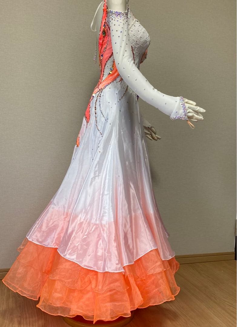 アトリエ ひろこ 社交ダンス モダンドレス スタンダードドレス スワロフスキー