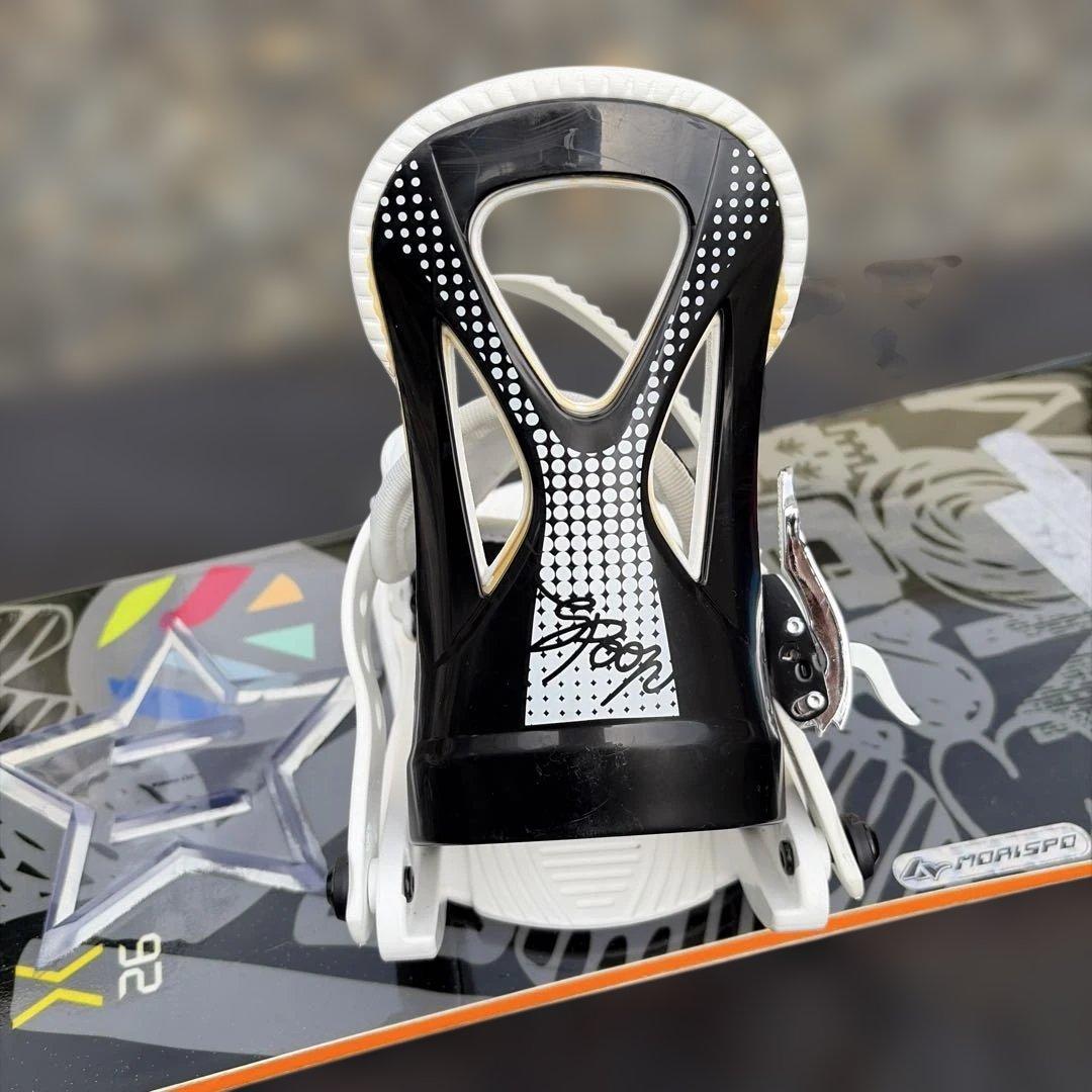 スノーボード グレー/ホワイト ストラップ式