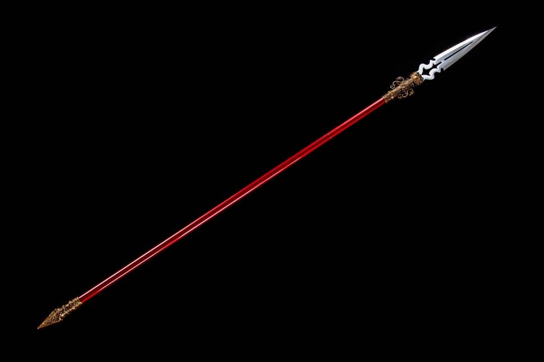 【赤天・龍焚鱗】古兵器 武具 手鍛造打 武蔵 銃 槍 鑑賞用 贈り物 武士道