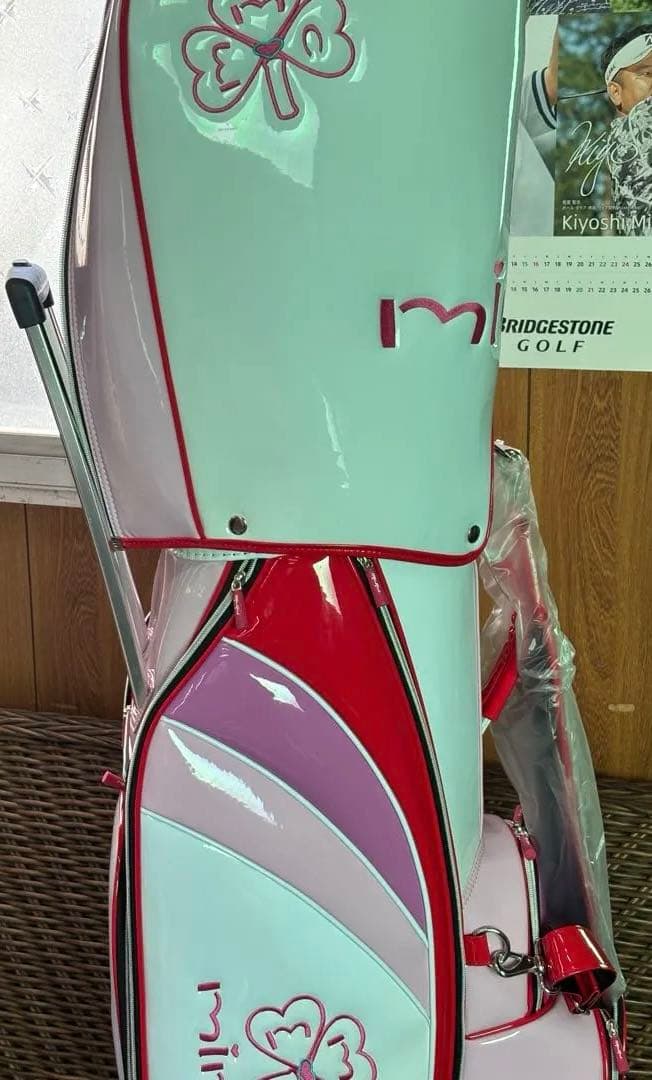 mimic ゴルフバッグ ピンク/ホワイト