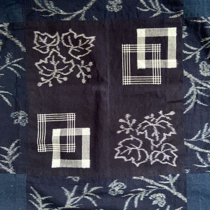 【　時代物　本藍染　タペストリー　テーブルセンター　】蔵出し！