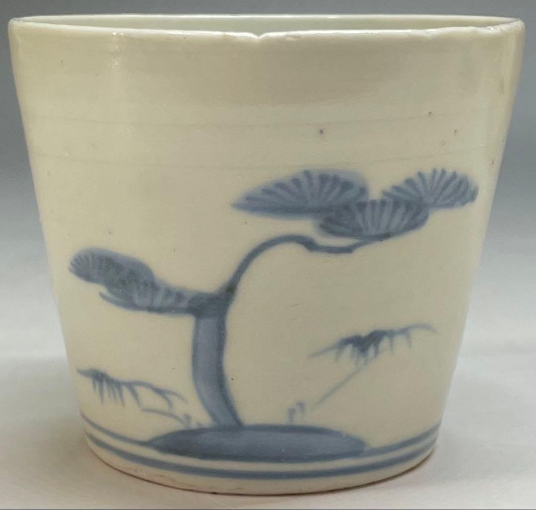 古伊万里　初期伊万里　松竹梅　蕎麦猪口　3客　Ka492