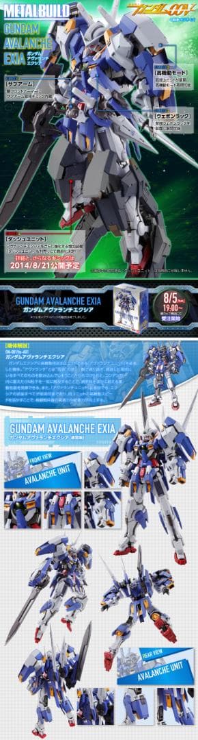【新品】L BUILD ガンダムアヴァランチエクシア