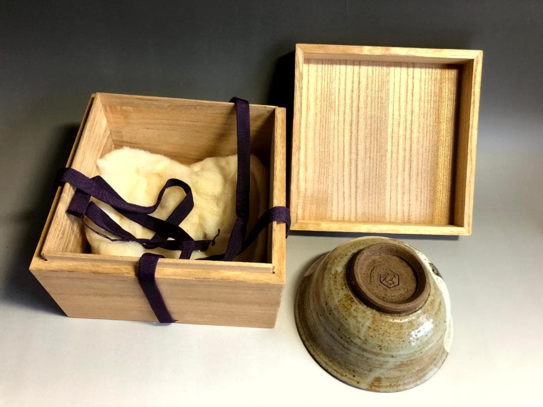 茶碗■清水六兵衛 松絵 ニュウ有 お茶道具 古美術 時代物 骨董品■