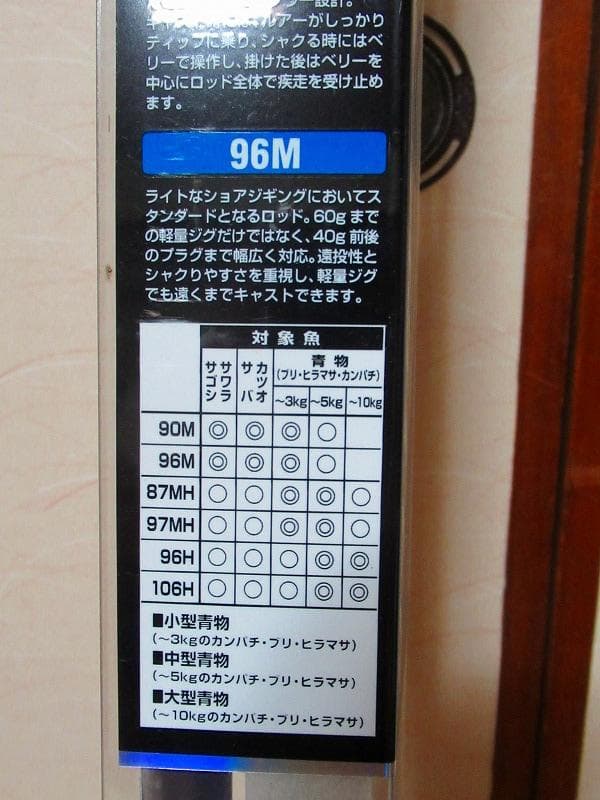 Daiwa JIGCASTER 96M ショアジギングロッド