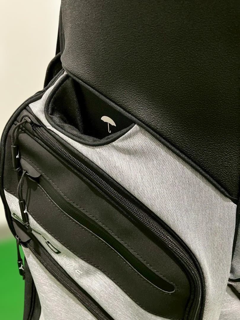 【中古美品】Mizuno BR-D 大容量 ゴルフバッグ グレー/ブラック