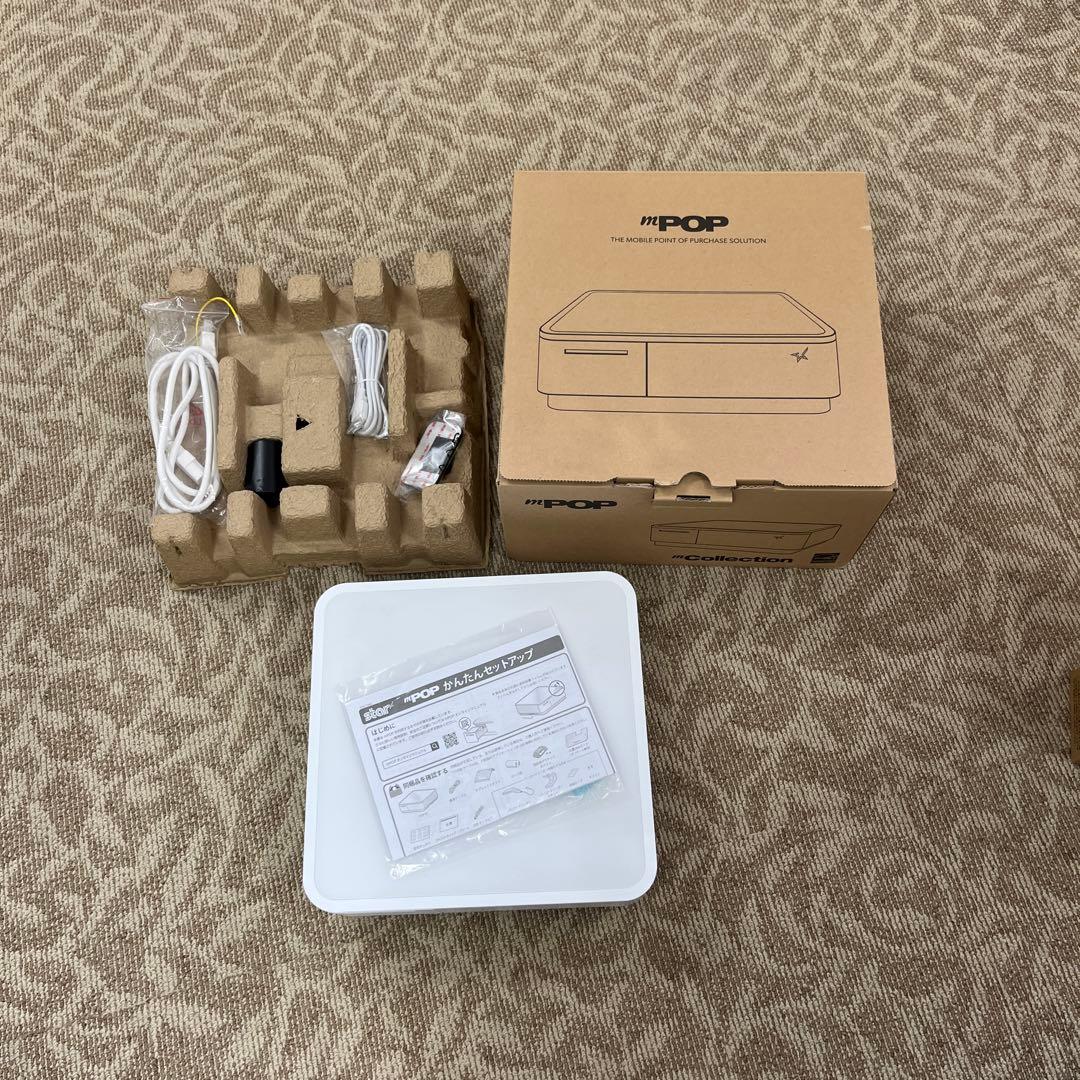 即日発送！ドロア付きレシートプリンタ ｍPOP スクエア エアレジ対応
