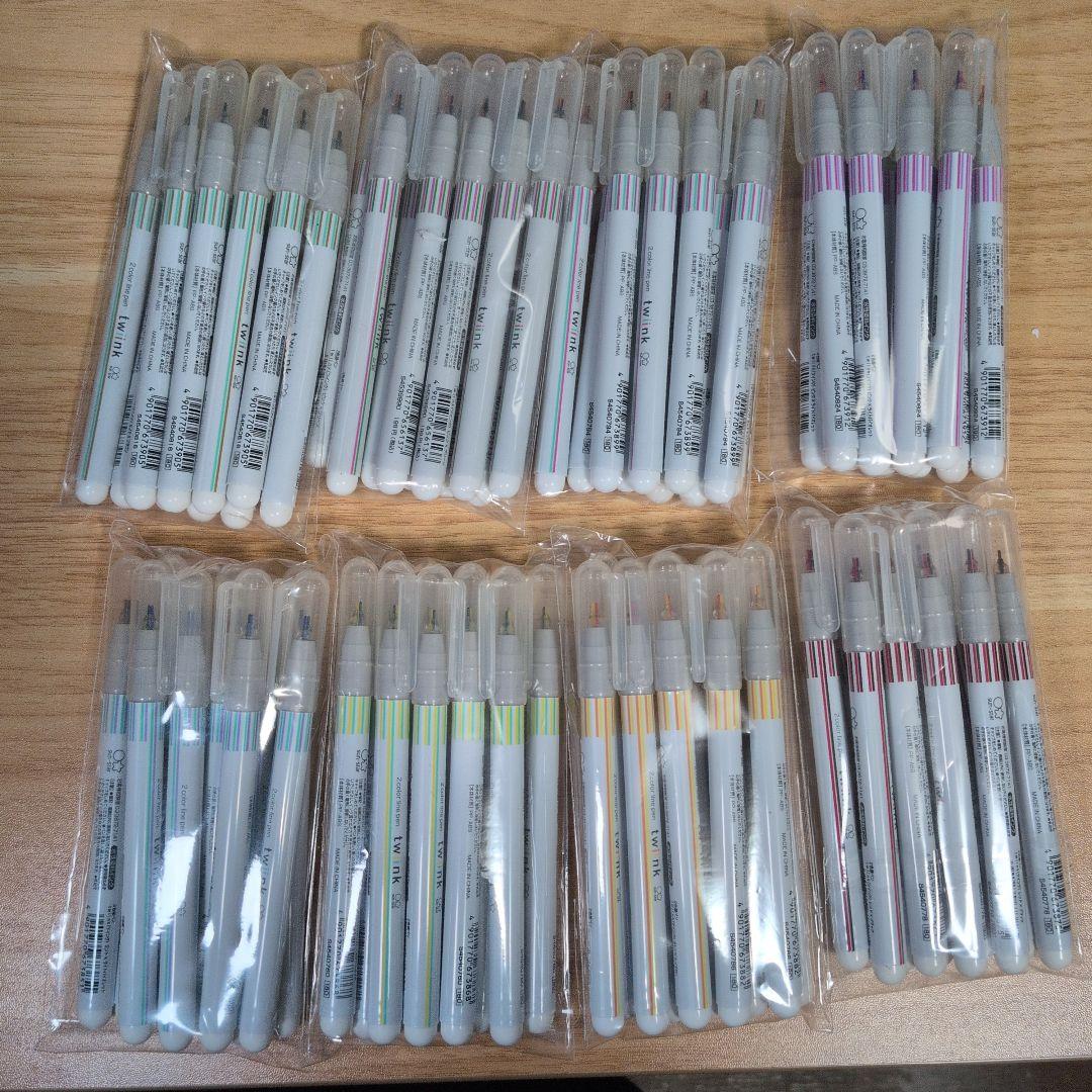 2色線ペン　ｔｗｉｉｎｋ(ツインク)８種×１０本セット　サンスター文具