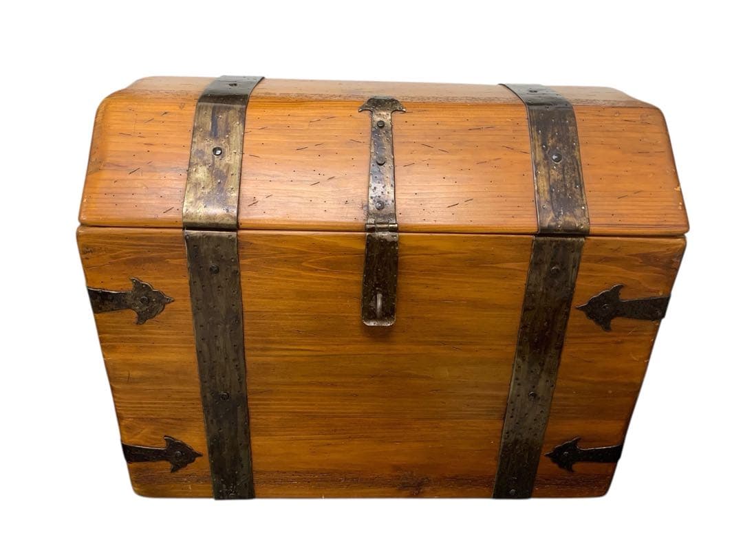 アンティーク風木製トランク 宝箱チェスト 収納ボックス インテリア