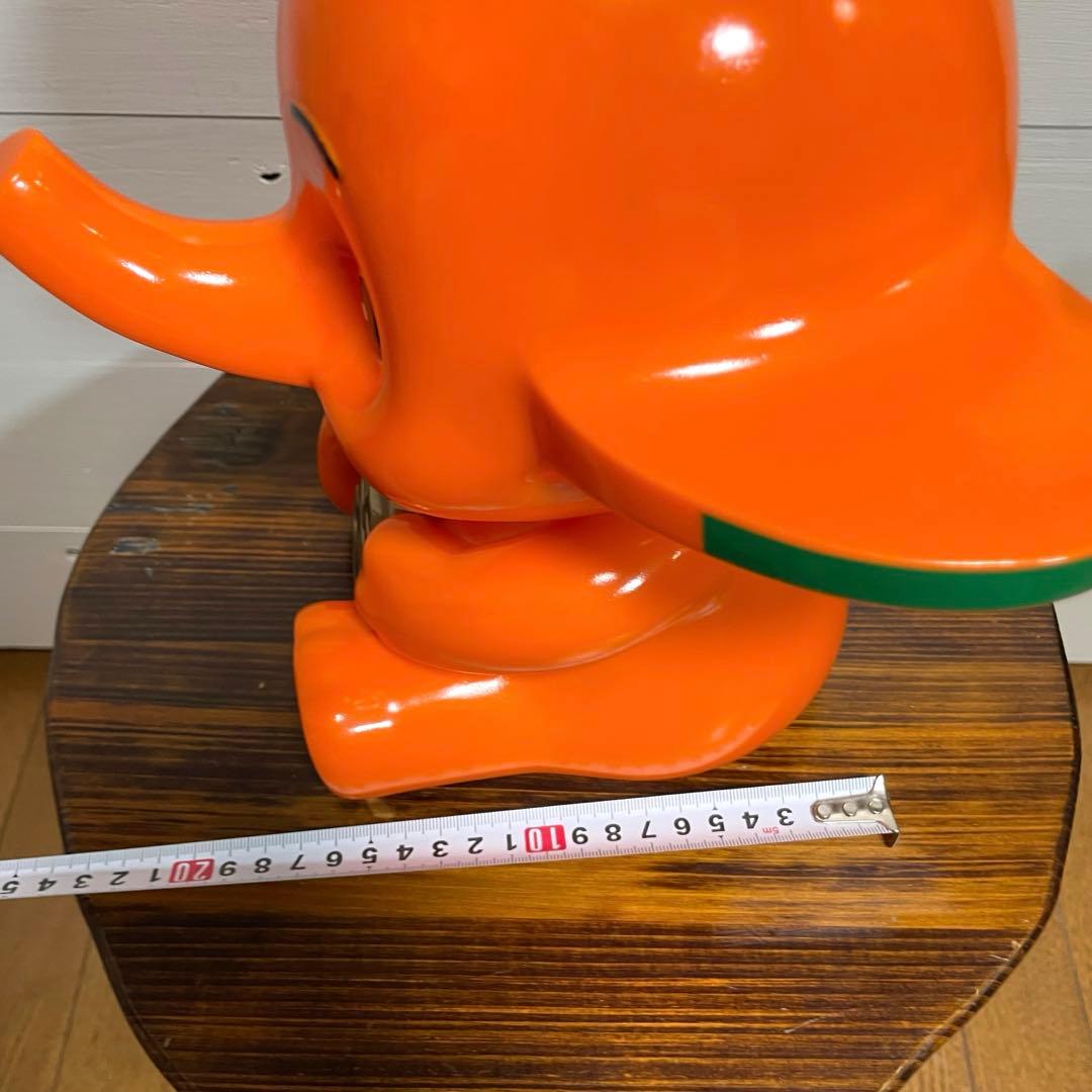 【美品】サトちゃん 招き像 千万両 招き猫 25cm ビッグサイズ ソフビ貯金箱