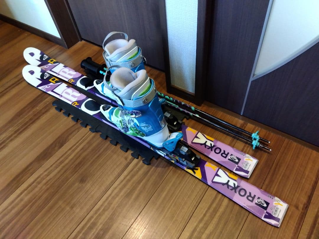 ♡女子に人気♡ROXY/学生・レディース用/スキーセット/メンテ・WAX済✔