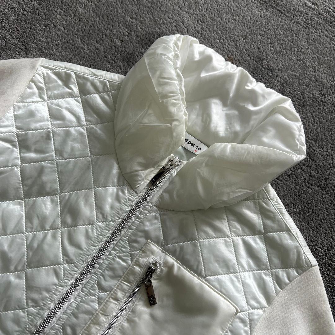 and per se アンパスィ　中綿　ワンピース　ロング　Aライン　長袖　M