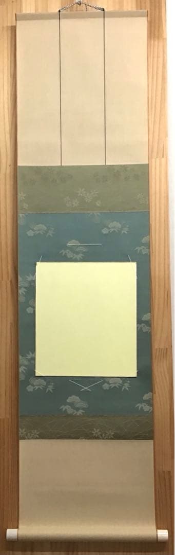 K茶道具　掛軸　御色紙掛軸(写真の色紙は付属していません)　紙箱　S993KJ
