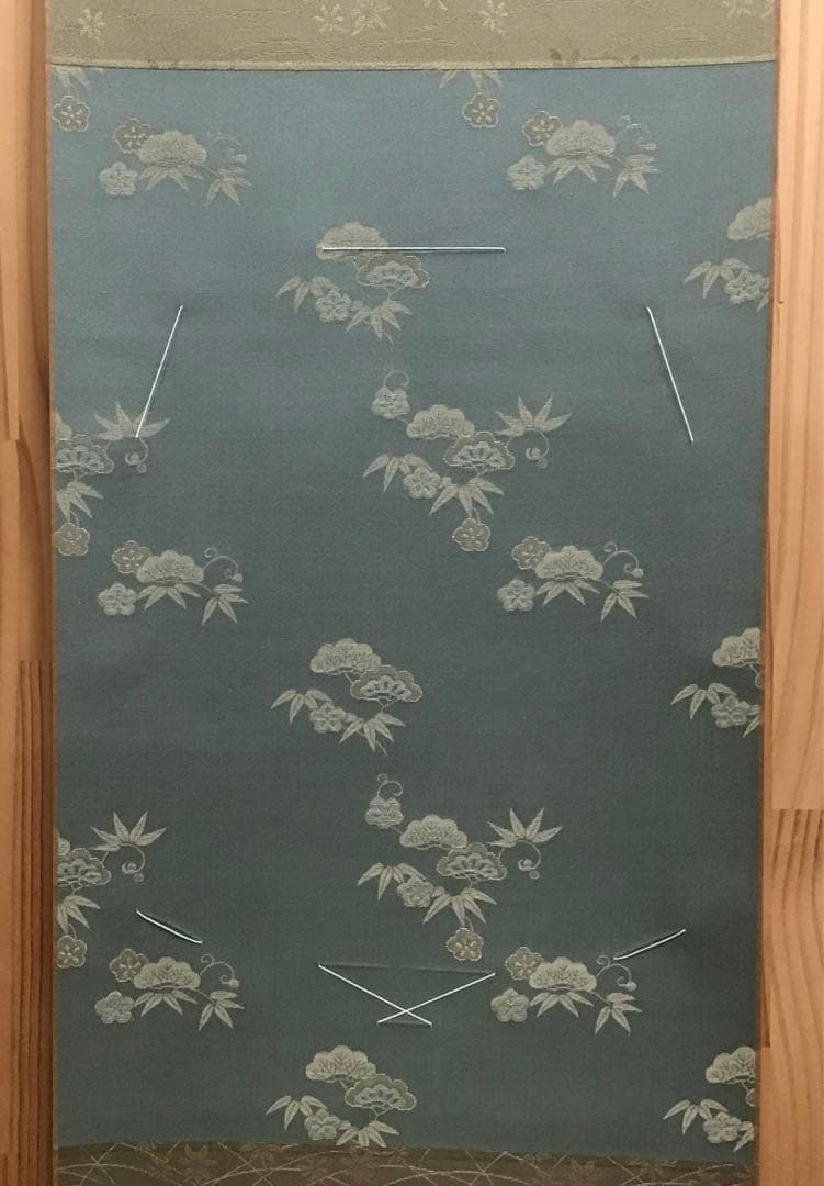 K茶道具　掛軸　御色紙掛軸(写真の色紙は付属していません)　紙箱　S993KJ