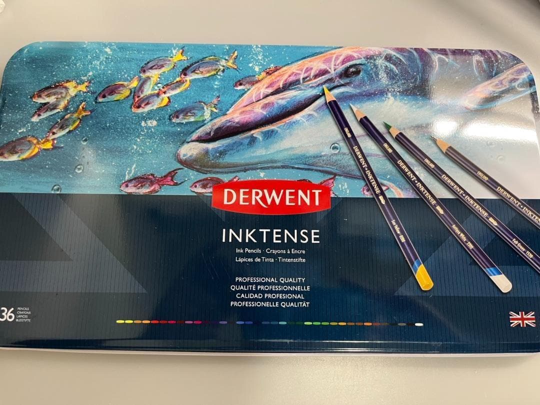 【新品未使用】DERWENT INKTENSE水彩色鉛筆36本セットダーウェント