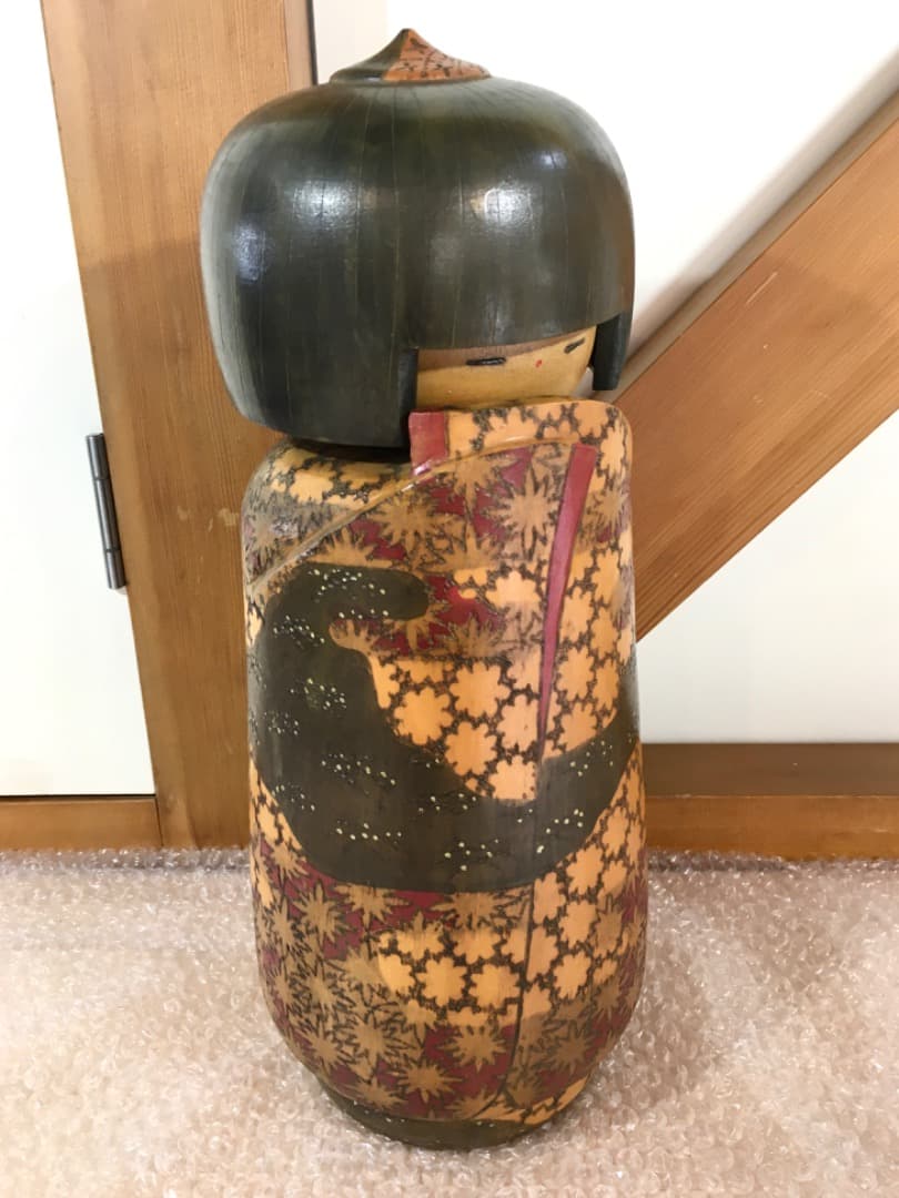 ○小林伊之介 創作こけし 内閣総理大臣賞 受賞作家 こけし 木 高さ約40cm