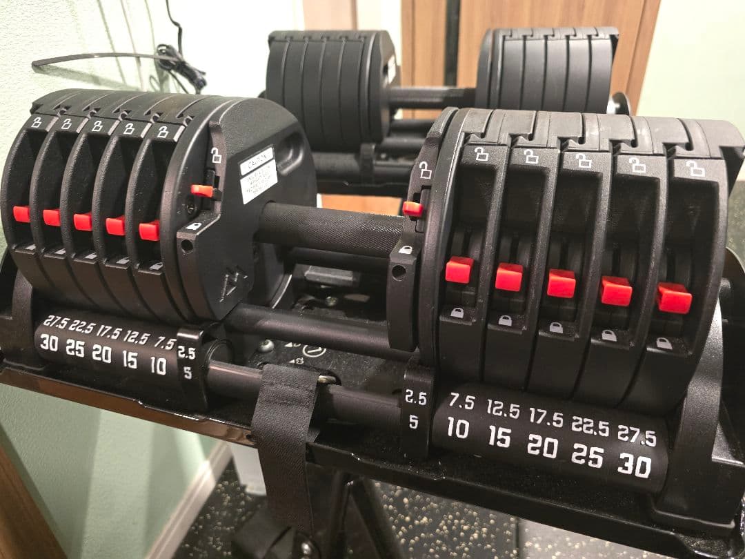 QuickDrawアジャスタブルダンベルREP Fitness 可変式ダンベル