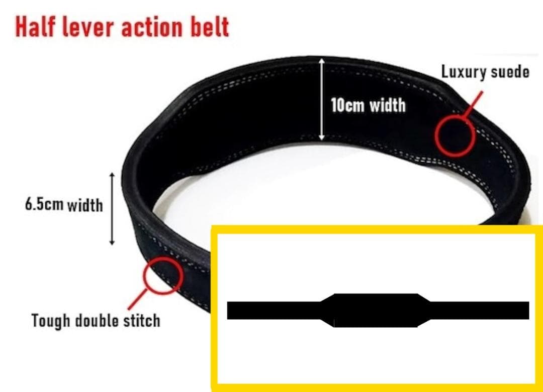 (S)新開発・本牛革アジャスタブルレバーアクションベルト10mmハーフタイプ