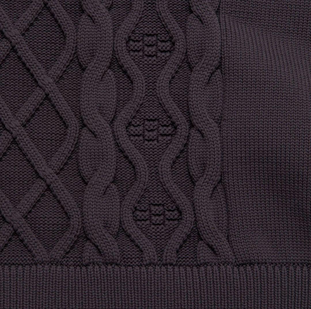 新品未使用【デヴァローゴルフ】ケーブル タートルネックセーター（M）