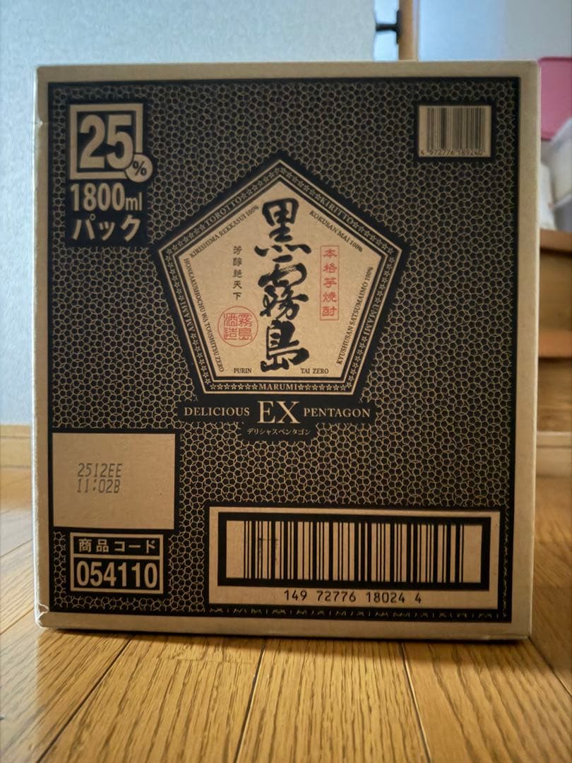 黒霧島 25% 1800ml 6本パック