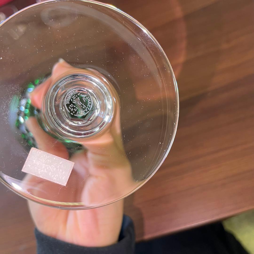 Baccarat バカラ グリーン 6客 ワイングラス グラス 食器