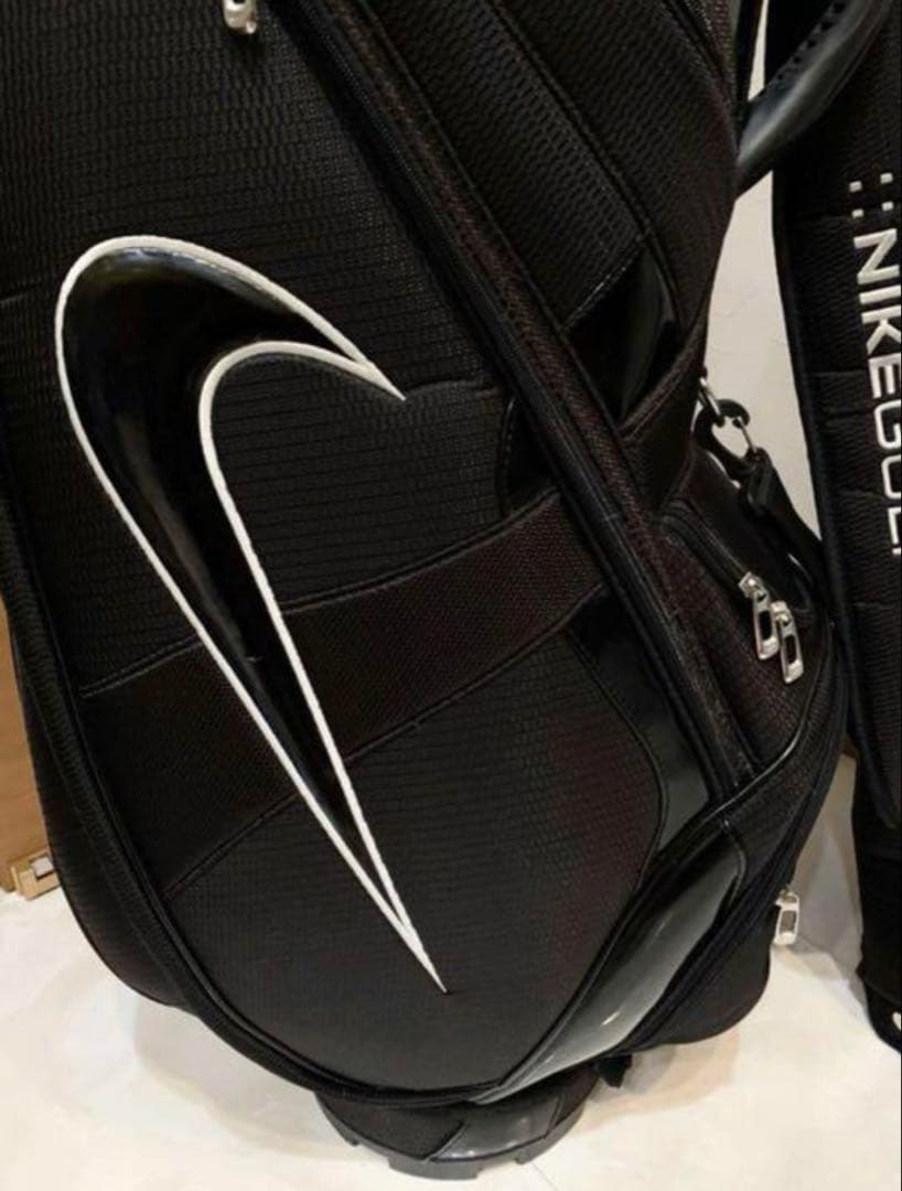 希少　ナイキ/NIKE キャディバッグ　黒/ブラック　ビッグスウォッシュ