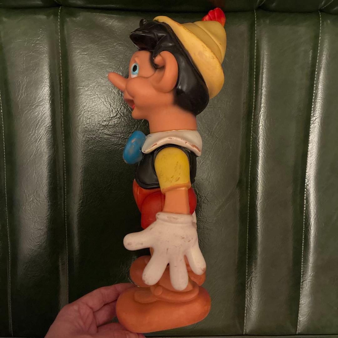 希少 ディズニー ピノキオ ラバー スクイーク ドール ソフビ ファモサ社