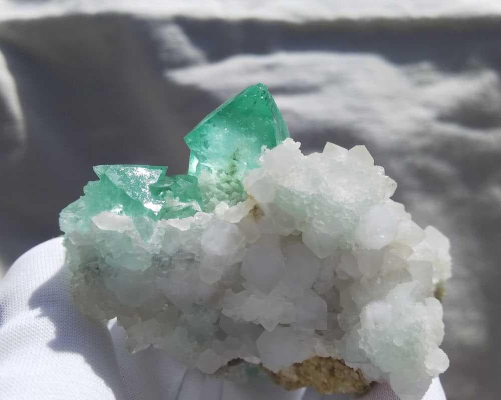 453 フローライト ＆ クォーツ パイライト 蛍石