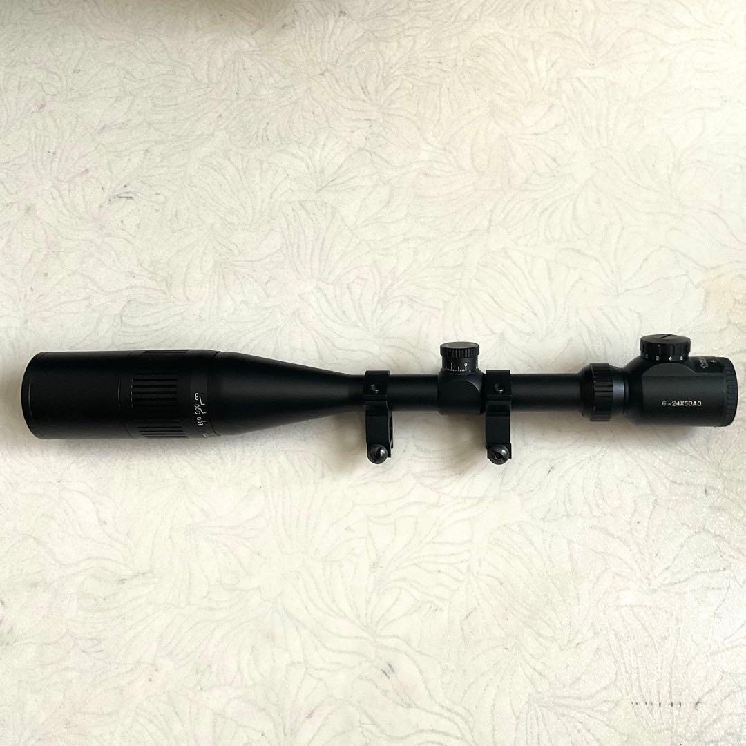 東京マルイ電動ガン20mmレイル対応TASCOスコープ6-24×50＋マウント