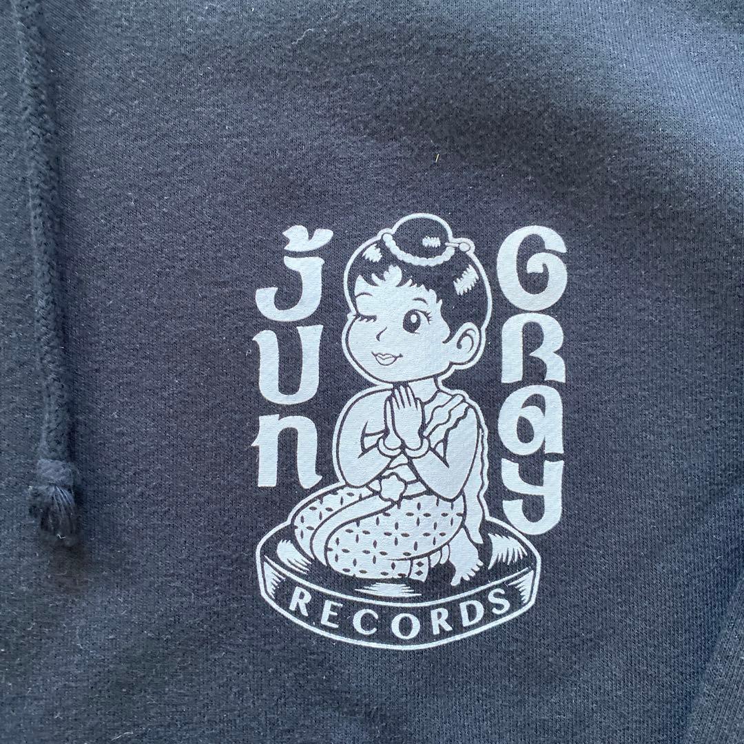 ★未使用！Jun Gray Records パーカー　Lサイズ　ブラック★
