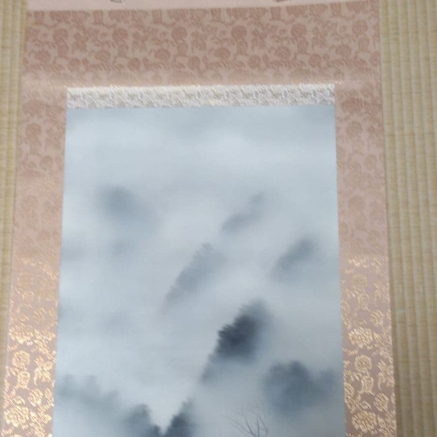 掛け軸　古市丈門 （ 淡彩山水）