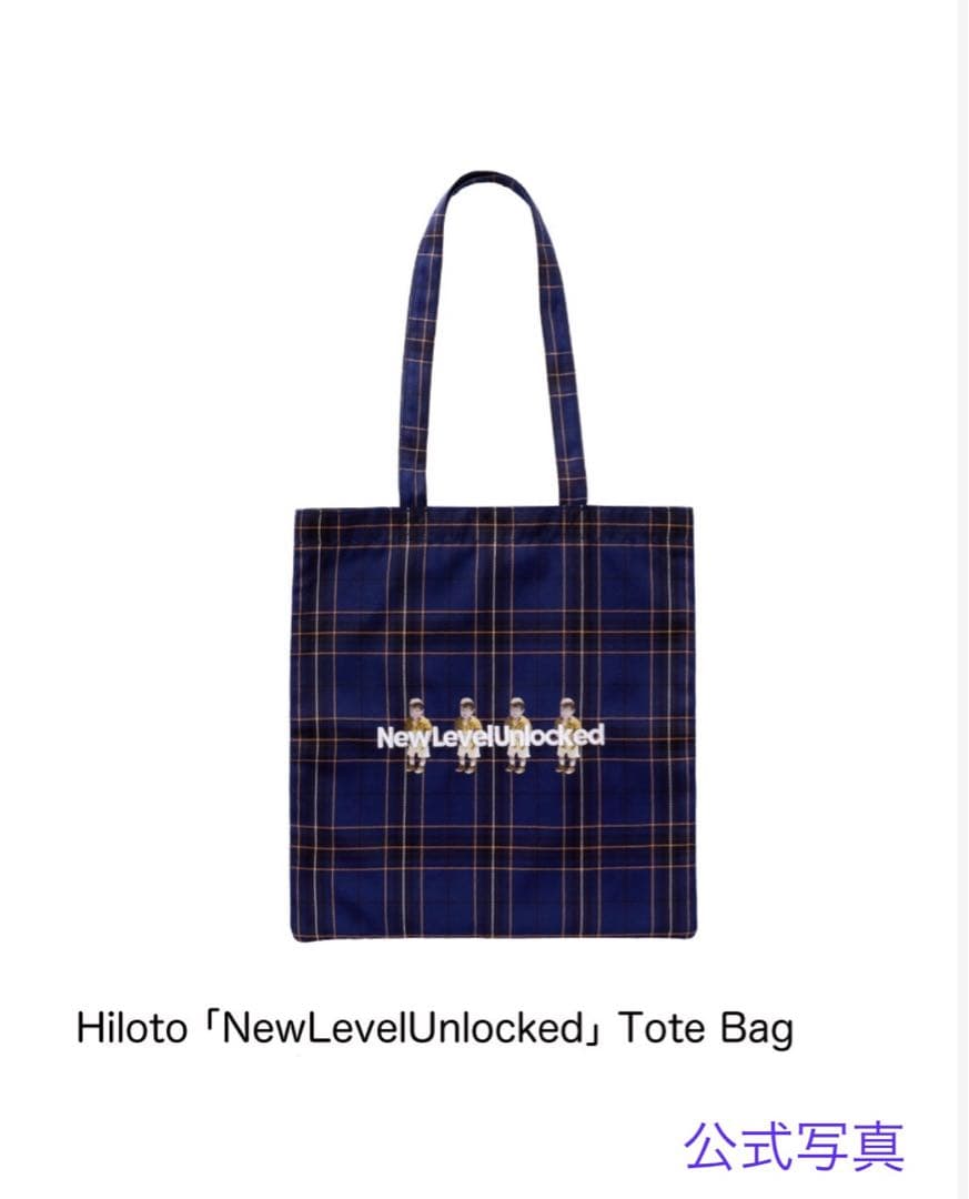 Hiloto 「NewLevelUnlocked」 トートバッグ