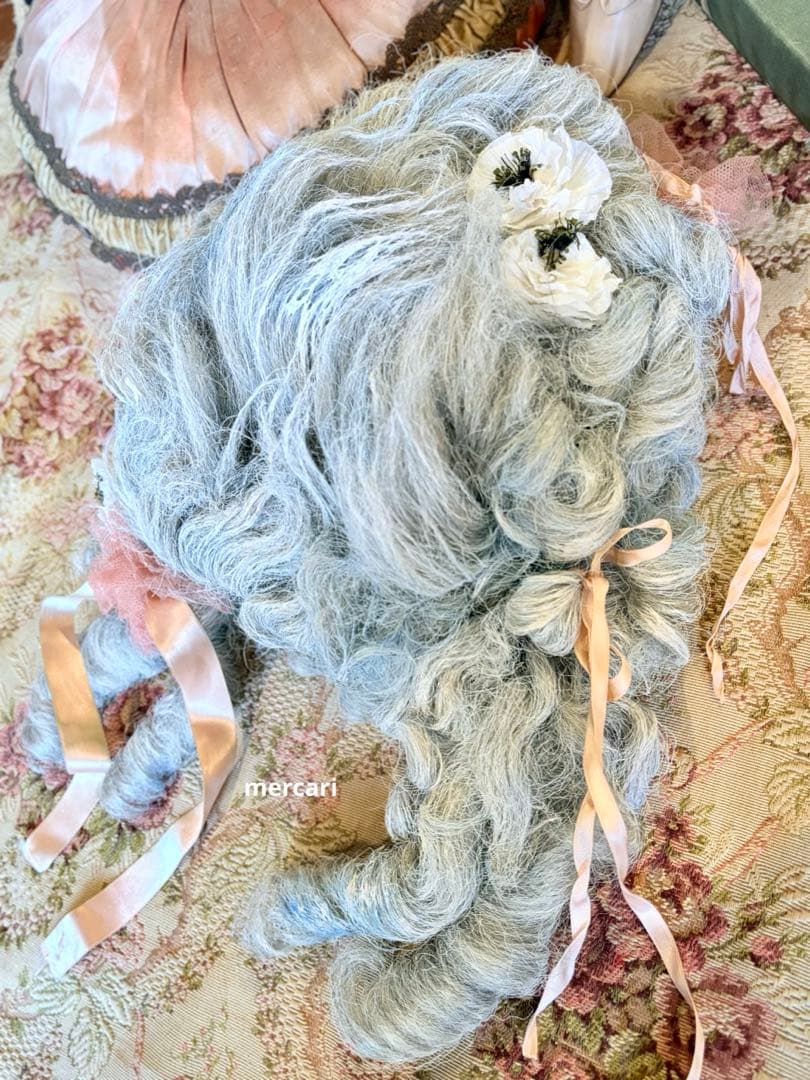 ★SALE★フランス　アンティーク　ヴィンテージ　希少　オペラ　ロココ　ウィッグ