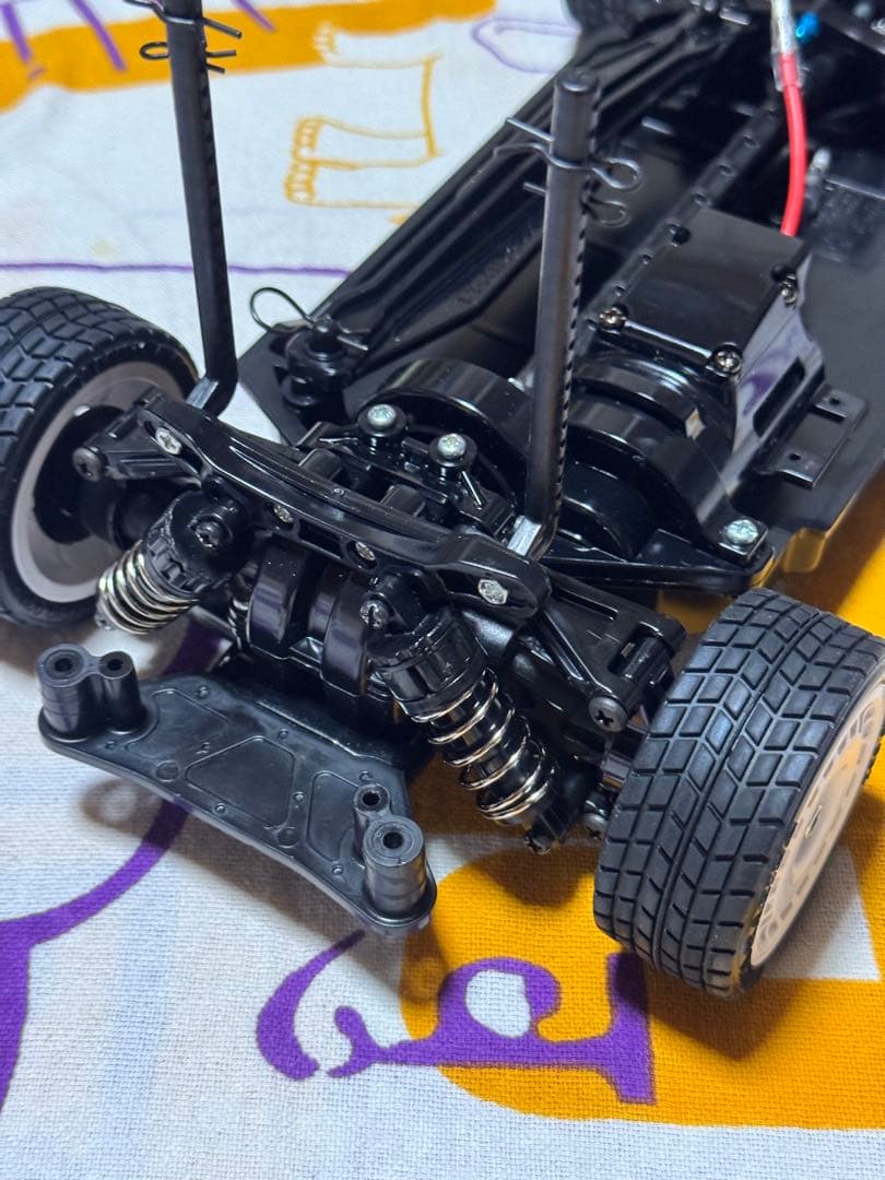 タミヤTT-02組立済シャーシ ハイポジション仕様スポーツチューンモーター他付！