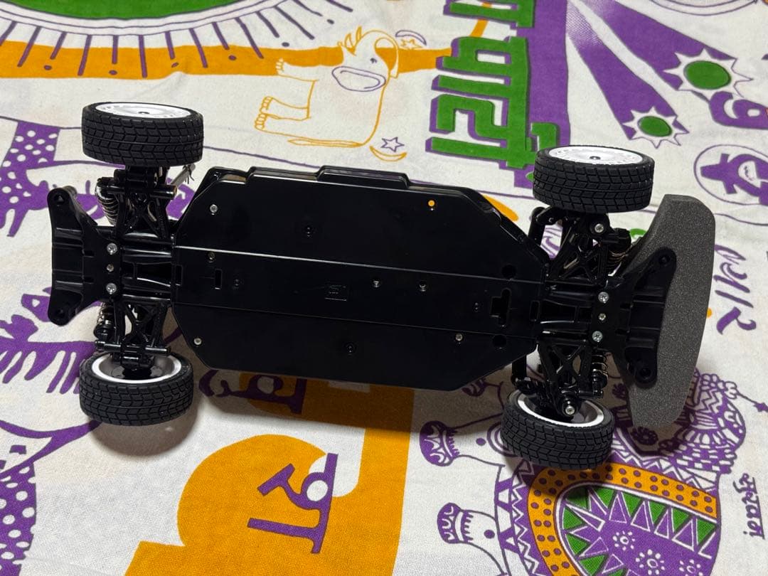 タミヤTT-02組立済シャーシ ハイポジション仕様スポーツチューンモーター他付！