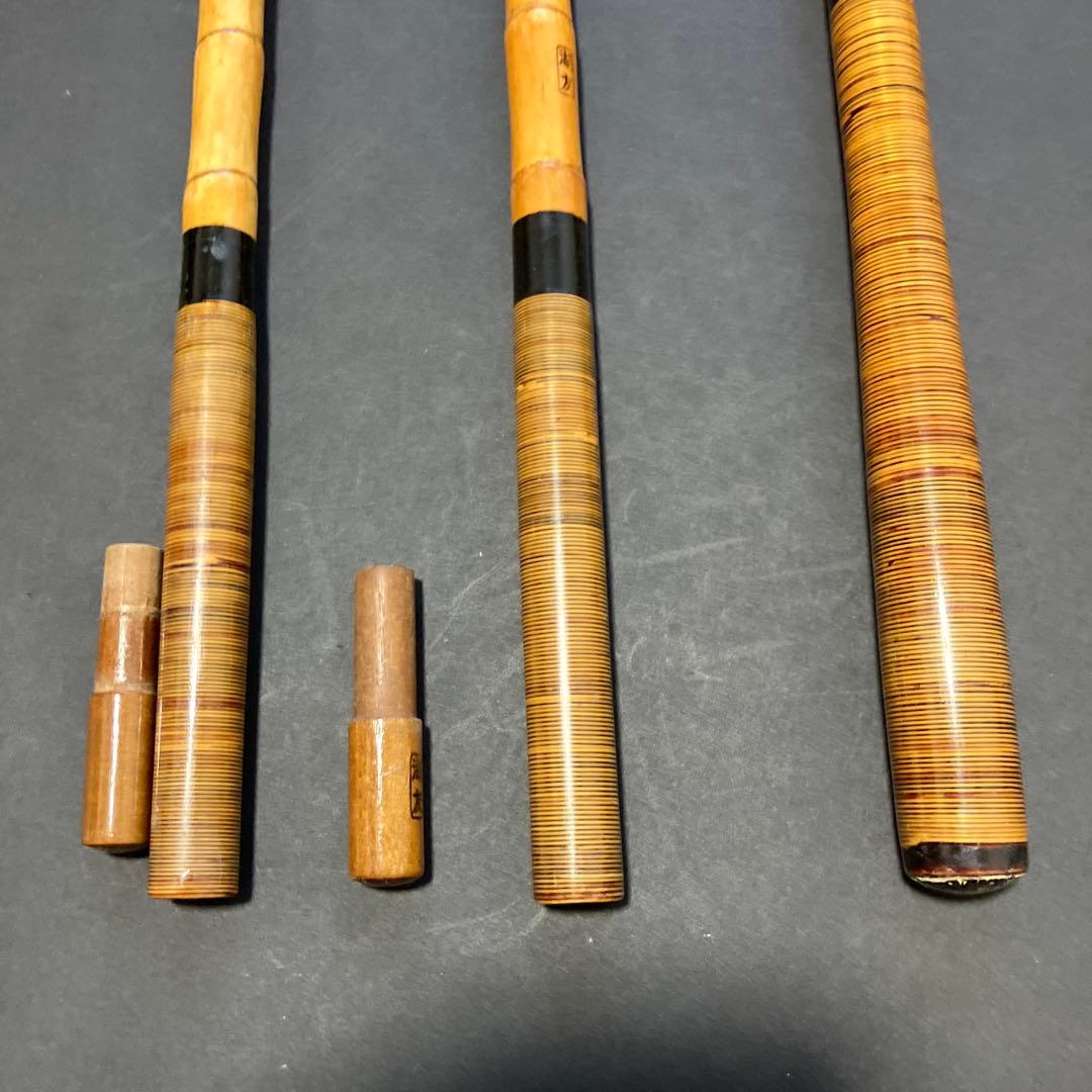 ヘラブナ小節竿掛、玉の柄セット