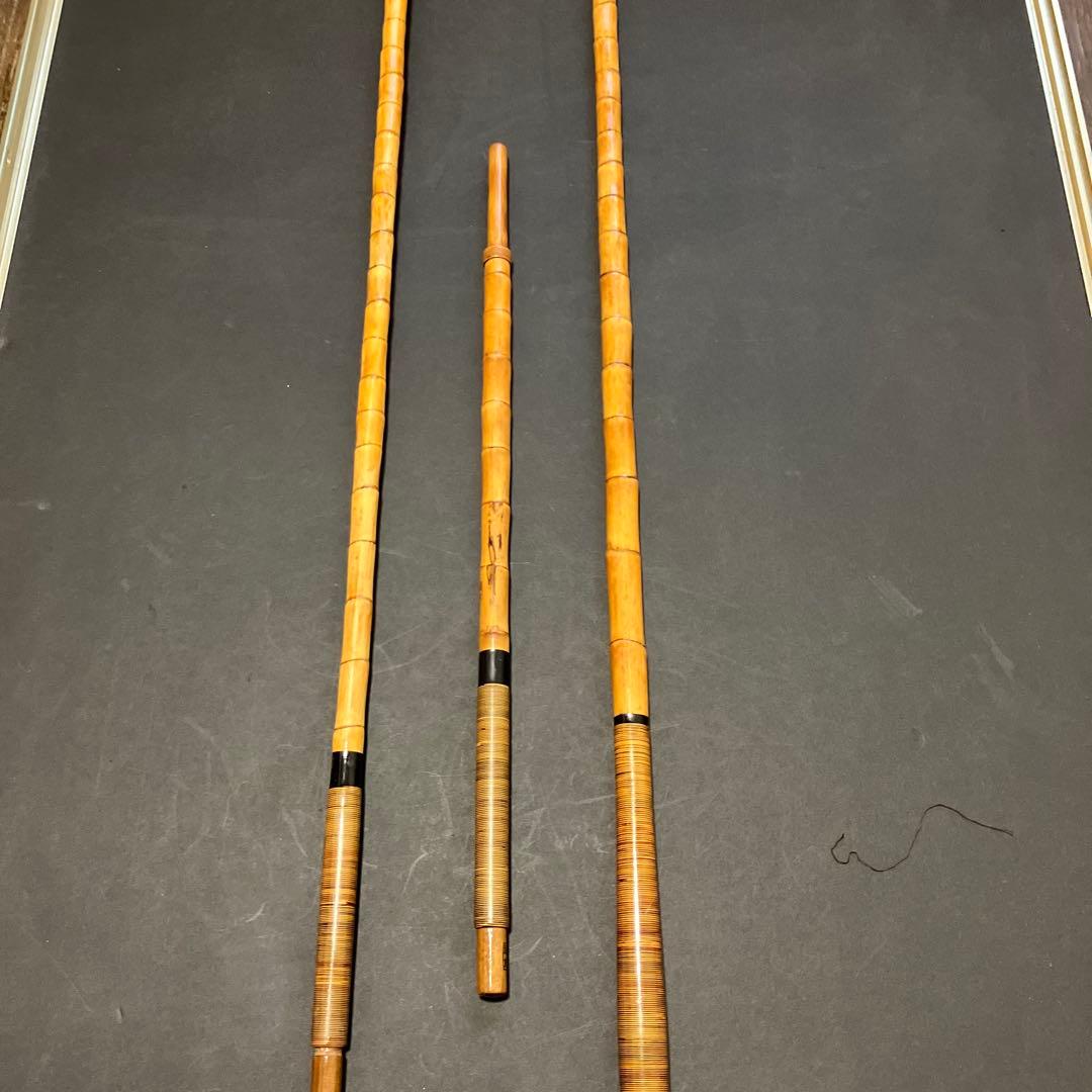 ヘラブナ小節竿掛、玉の柄セット