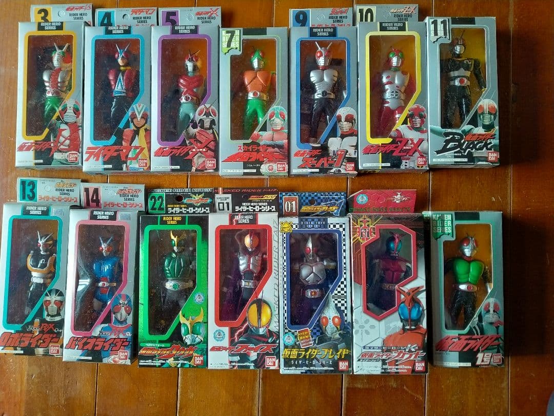仮面ライダー アクションフィギュア 14体セット