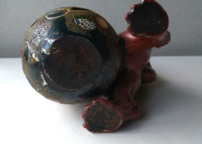 唐獅子    陶器置物    ①