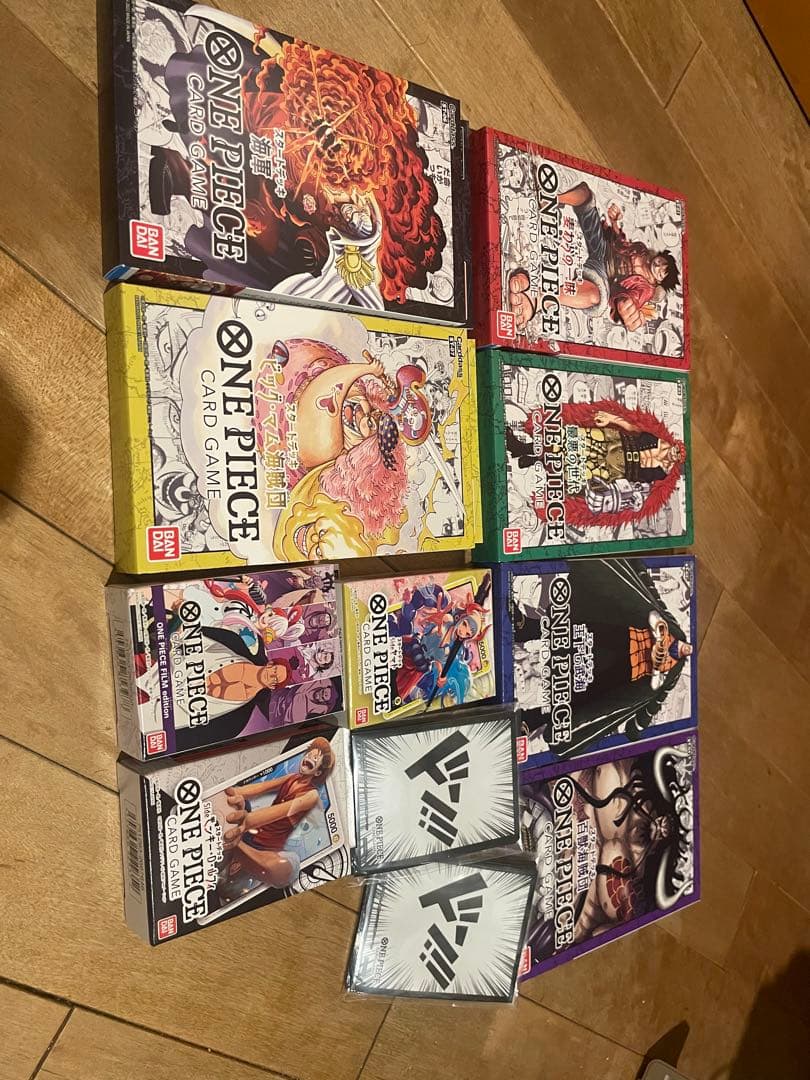 【新品未開封】ワンピースカード　STデッキ１〜９＋ドンスリーブ×２セット