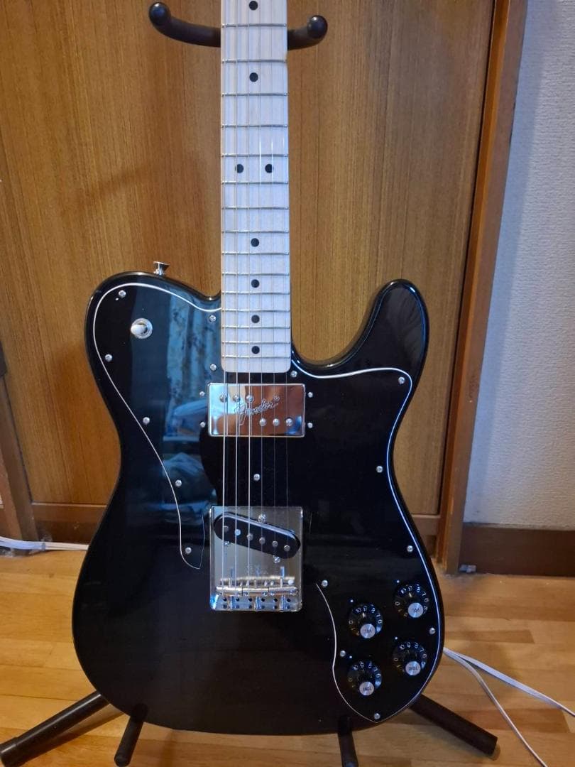 フェンダー テレキャスター カスタム MIJ 黒 セミハードケース付
