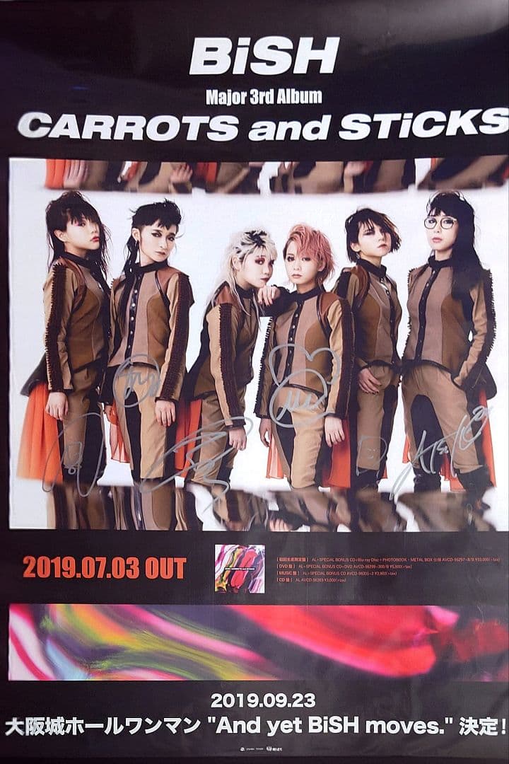 送込【BiSH/PEDRO/ExWHYZポスター17枚】 直筆サインB2ファイル