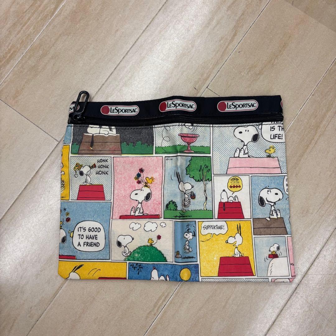 レスポートサック　ボストンバッグ　スヌーピー　アニメ　コミック柄　ピーナッツ