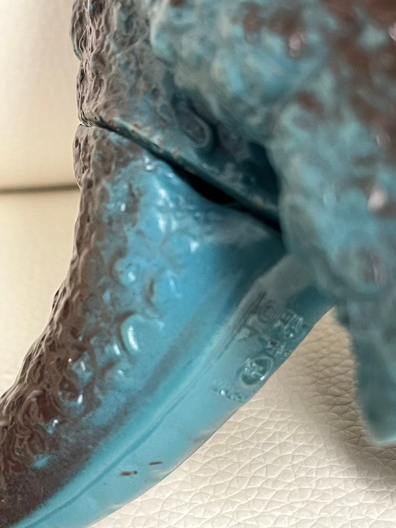 アーストロン キングザウルス 怪獣 ソフビ ポピー 足型　昭和