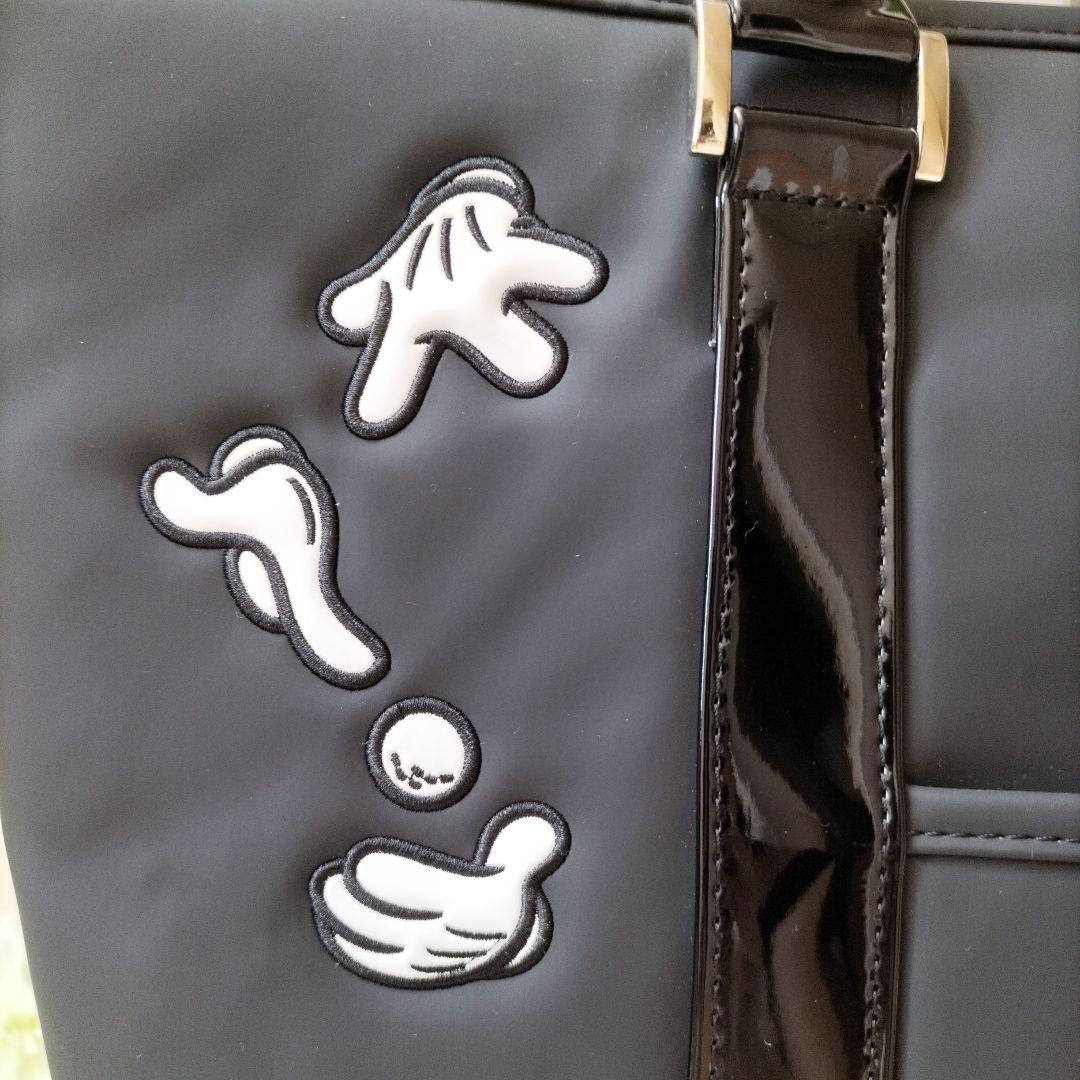 ディズニー レディース ボストンバッグ トート 2段式 ミッキーマウス ブラック